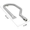 Hisencn Repair Parts for Costco Kirkland 720-0108, Nexgrill 720-0011, 720-0047-U Gas Grills, Replacement Stainless Steel Burner Tube, Heat Plate Tent, Temp Gauge Heat Indicator 22551, NGB1, NGSHP3