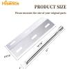Hisencn Replacement Parts for Ducane 5 Burner 30500701, 30500097, 30557401, 30557801, 30557501,30558501, 30400043, 30400042, Burner Tube, Heat Plate for Ducane Gas Grill Replacement Parts, DUCHD1(Pack of 6)