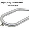 Hisencn Stainless Steel Gas Grill Burner Replacement, BBQ Tube Pipe Burner Parts for Costco Kirkland 720-0011, 720-0108, 720-0021, Nexgrill, Virco Classic Models, 16 1/2 inch x 6 1/8 inch,Set of 3