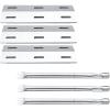 Hisencn Replacement Parts for Ducane 5 Burner 30500701, 30500097, 30557401, 30557801, 30557501,30558501, 30400043, 30400042, Burner Tube, Heat Plate for Ducane Gas Grill Replacement Parts, DUCHD1(Pack of 6)