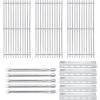Hisencn Replacement Parts for Ducane 5 Burner 30500701, 30500097, 30557401, 30557801, 30557501,30558501, 30400043, 30400042, Burner Tube, Heat Plate for Ducane Gas Grill Replacement Parts, DUCHD1(5 Burner+5 Heat plate+ 3 Grids)