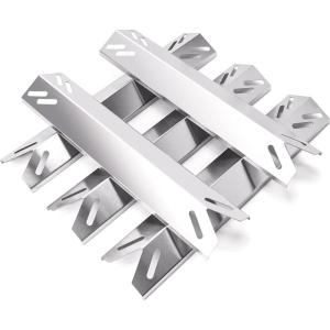 Hisencn 15.35” Heat Plates for Cuisinart 2556, 2456, GAS2456AS, GAS2556AS, GAS1456ASO, GAS1456BSO, GAS2420AS, Heat Tents Replacement Parts for Cuisinart 5-Burner Gas Grill, Stainless Steel, 5-Pack(5 Heat plate)