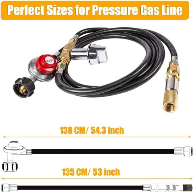 imageHisencn Dropin Fire Pit Kit 36 x 12 Inch Fire Pit Insert H Burner with Spark Ignition and Propane Hose Kit for Propane Fire Pit Fire Table Insert Indoor or Outdoor Decorative Fireplace36 x 12 in