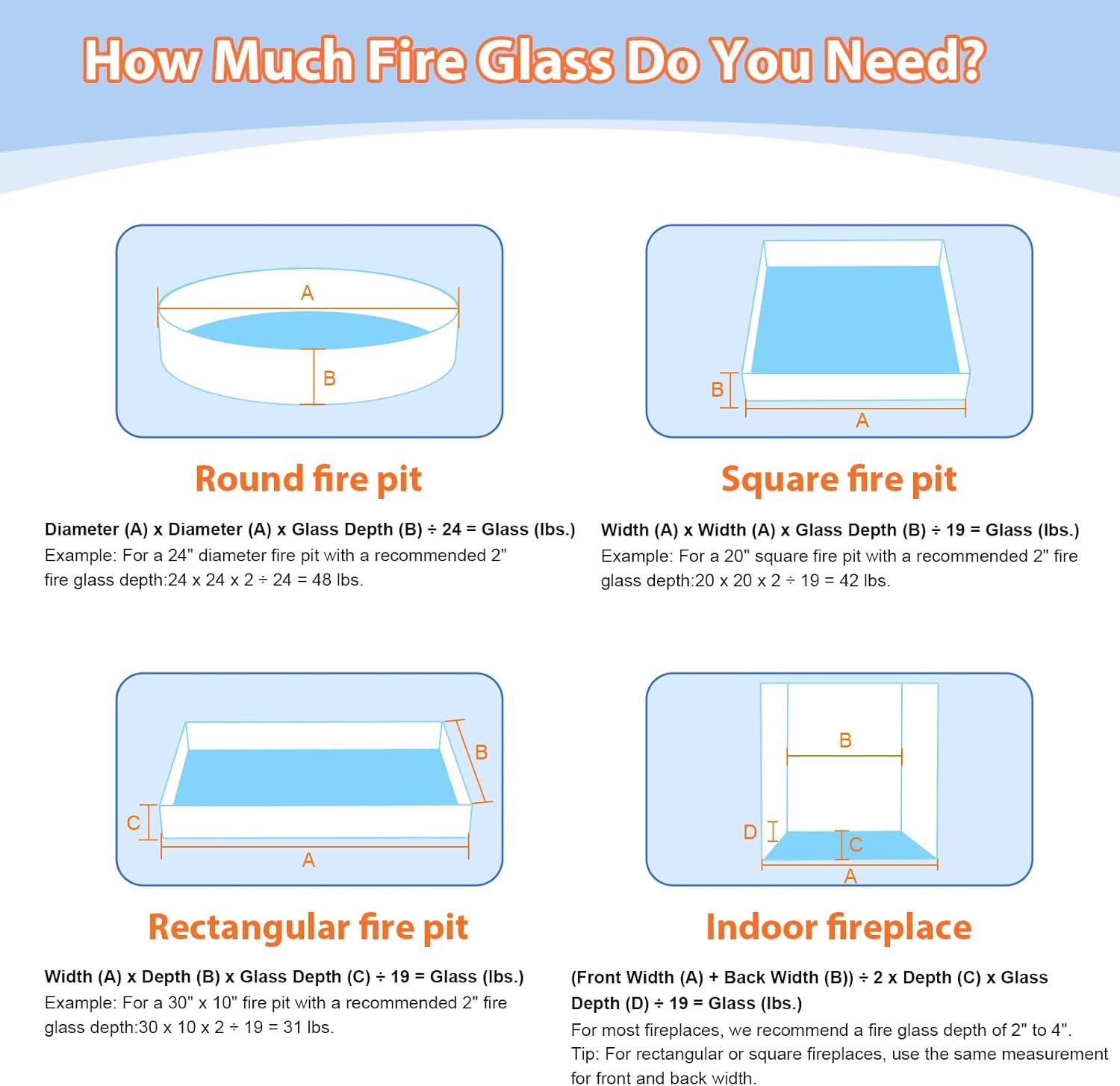 imageHisencn Fire Glass 12 Inch Caribbean Blue Reflective Tempered Fire Glass Rocks for Fire Pit Outdoors and Indoors Natural or Propane Fireplaces Fire Bowls Landscape Decoration 10 PoundsOnyx Black