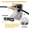 Hisencn Drop-in Fire Pit Kit 36 x 12 Inch, Fire Pit Insert H Burner with Spark Ignition and Propane Hose Kit for Propane Fire Pit, Fire Table Insert, Indoor or Outdoor Decorative Fireplace(Ø24 in.)