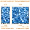 Hisencn Fire Glass 1/2 Inch – Caribbean Blue Reflective Tempered Fire Glass Rocks for Fire Pit, Outdoors and Indoors Natural or Propane Fireplaces, Fire Bowls Landscape Decoration, 10 Pounds(Pacific Blue)