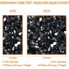 Hisencn Fire Glass 1/2 Inch – Caribbean Blue Reflective Tempered Fire Glass Rocks for Fire Pit, Outdoors and Indoors Natural or Propane Fireplaces, Fire Bowls Landscape Decoration, 10 Pounds(Onyx Black)