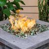 Hisencn Fire Glass 1/2 Inch – Caribbean Blue Reflective Tempered Fire Glass Rocks for Fire Pit, Outdoors and Indoors Natural or Propane Fireplaces, Fire Bowls Landscape Decoration, 10 Pounds(Gold Green Copper)