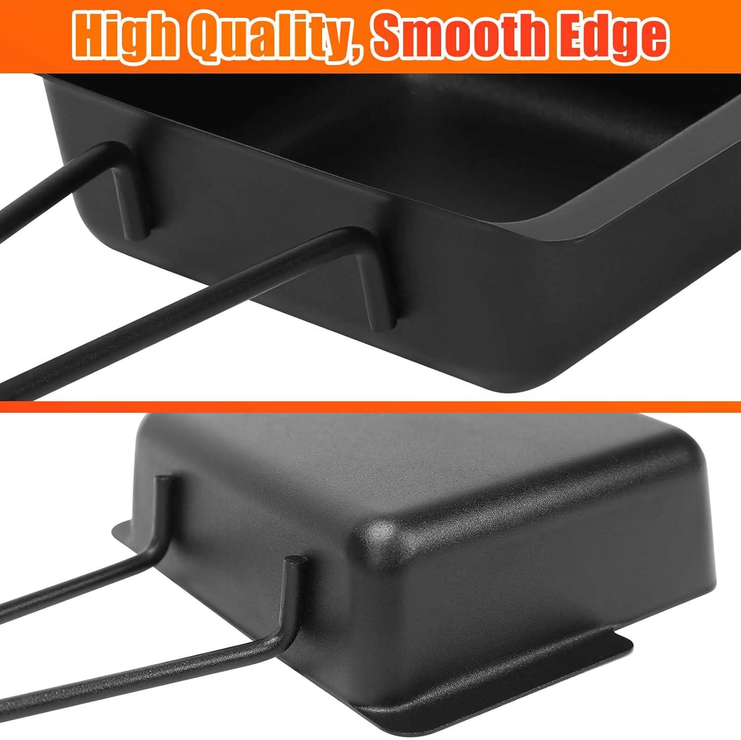 imageGrill Drip Pan for Home Depot Nexgrill 7200830H 7200830D 7200896 Grease Catcher Cup Box for 7200882A 7200925P 7200888S 7200898 Grease Pan for Cuisinart CGG7400 15 Pack Aluminum Foil LinersSquare
