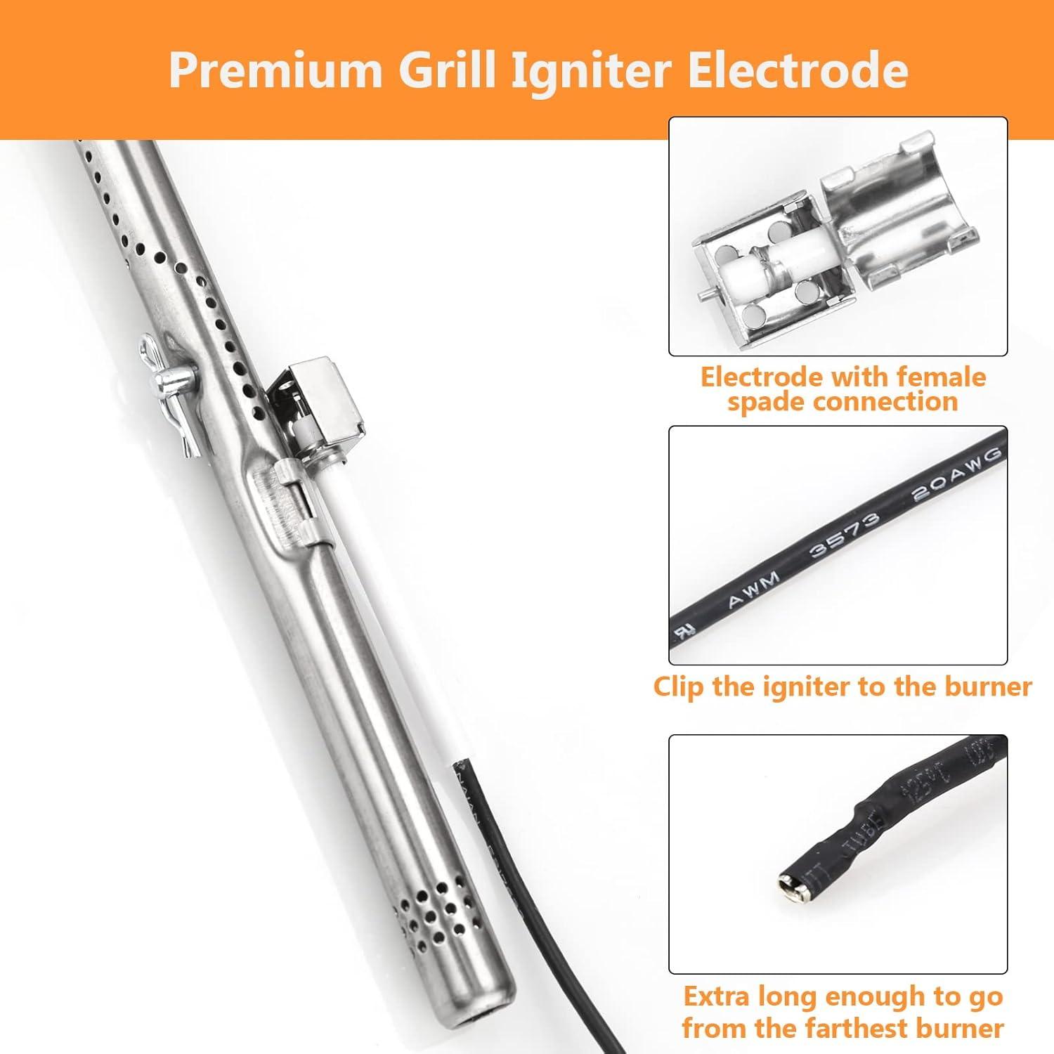 imageHisencn Grill Replacement Parts for Charbroil Performance 463342119 463332718 463347017 463335517 463376419 Grill Parts for CharBroil 4 Burner Grill 463377017 463376017 1693 inch Heat PlateStainless Steel