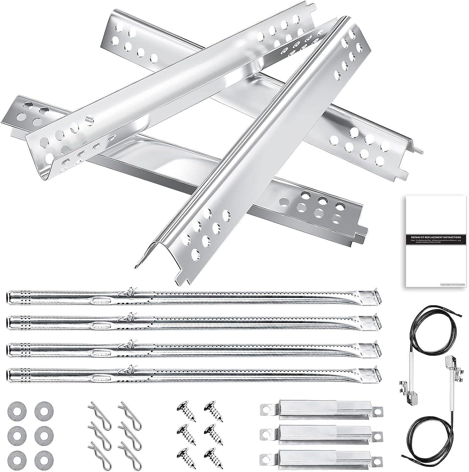 imageHisencn Grill Replacement Parts for Charbroil Performance 463342119 463332718 463347017 463335517 463376419 Grill Parts for CharBroil 4 Burner Grill 463377017 463376017 1693 inch Heat PlateStainless Steel