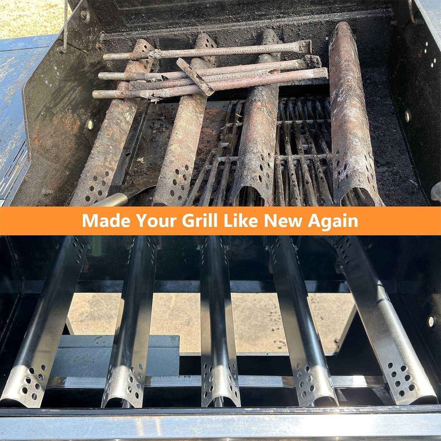 imageHisencn Grill Replacement Parts for Charbroil Performance 463342119 463332718 463347017 463335517 463376419 Grill Parts for CharBroil 4 Burner Grill 463377017 463376017 1693 inch Heat PlateStainless Steel