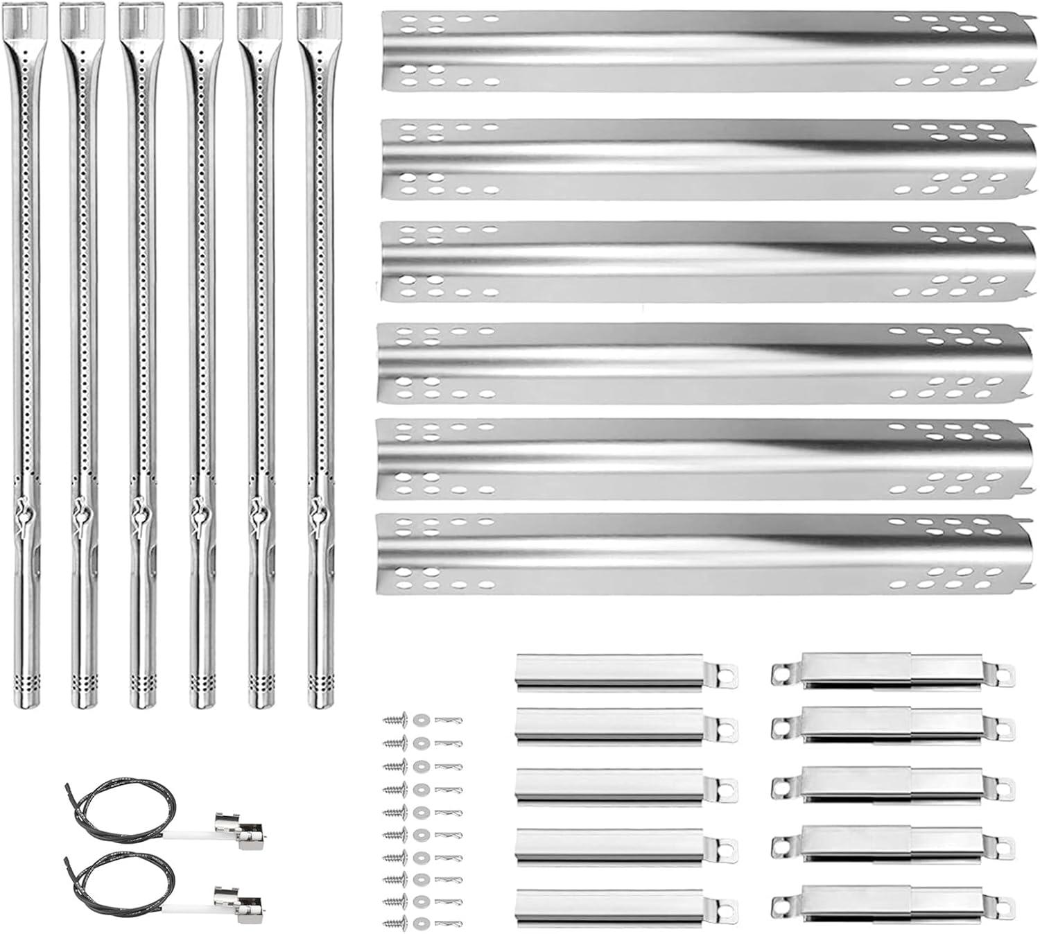 imageHisencn Grill Replacement Parts for Charbroil Performance 463342119 463332718 463347017 463335517 463376419 Grill Parts for CharBroil 4 Burner Grill 463377017 463376017 1693 inch Heat PlateStainless Steel
