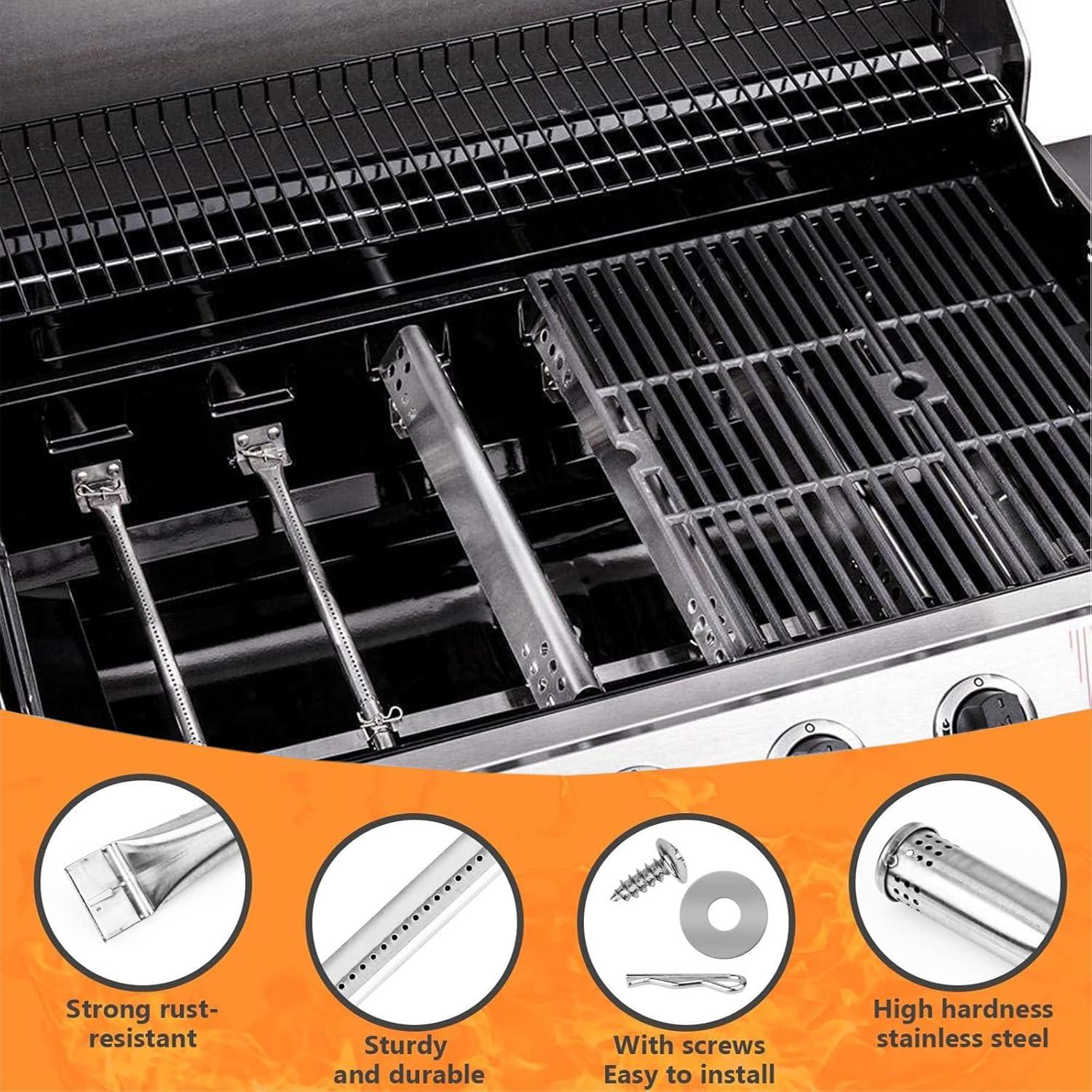 imageHisencn Grill Replacement Parts for Charbroil Performance 463342119 463332718 463347017 463335517 463376419 Grill Parts for CharBroil 4 Burner Grill 463377017 463376017 1693 inch Heat PlateStainless Steel