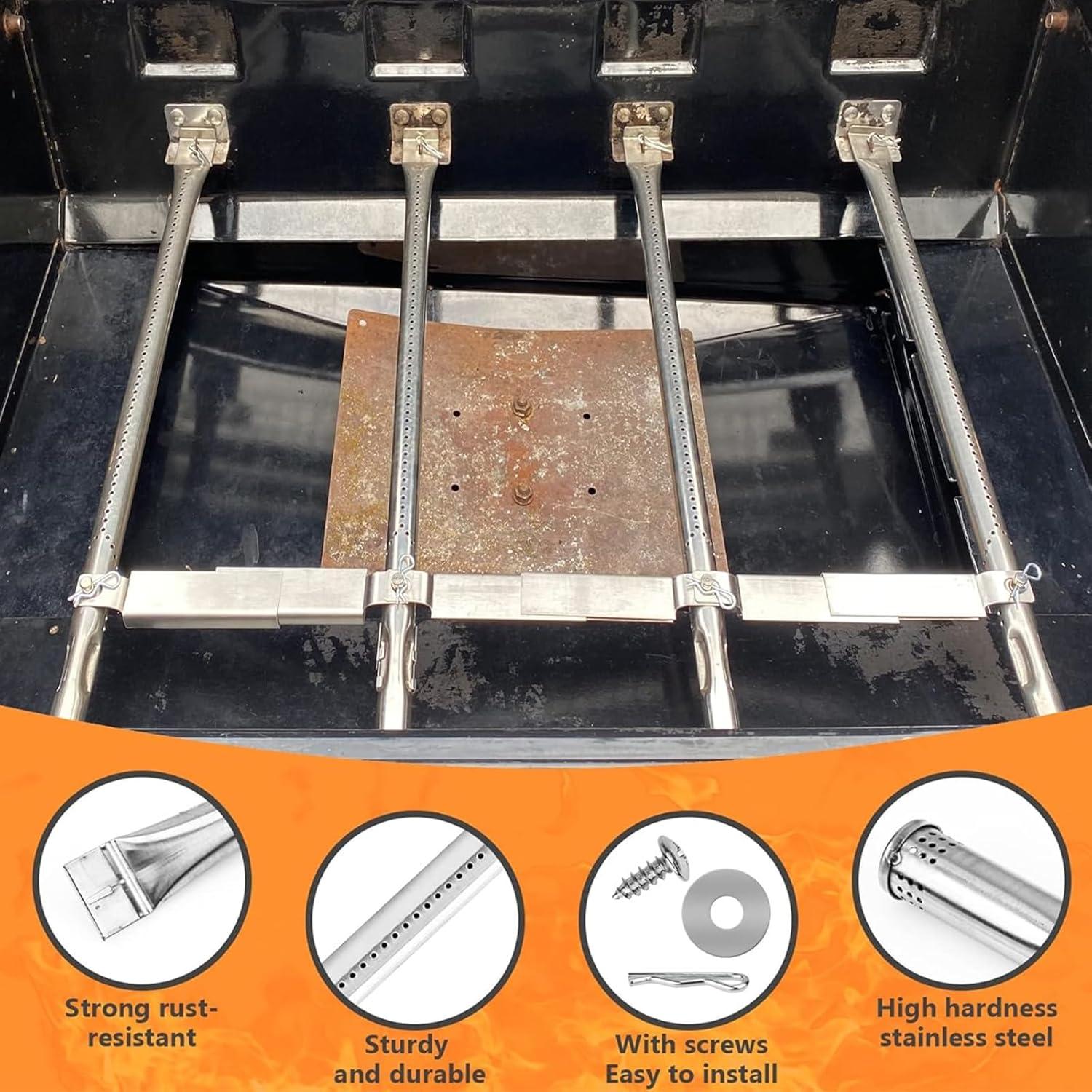 imageHisencn Grill Replacement Parts for Charbroil Performance 463342119 463332718 463347017 463335517 463376419 Grill Parts for CharBroil 4 Burner Grill 463377017 463376017 1693 inch Heat PlateStainless Steel