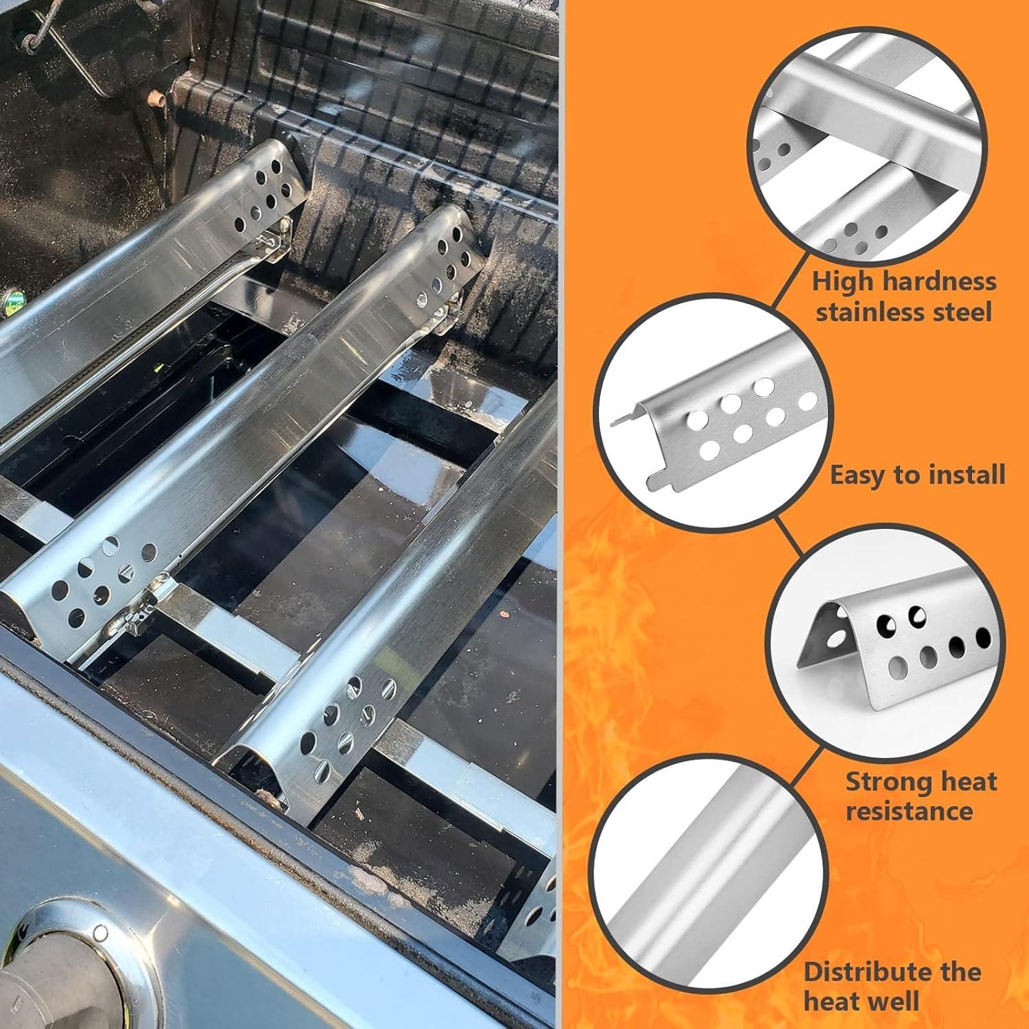 imageHisencn Grill Replacement Parts for Charbroil Performance 463342119 463332718 463347017 463335517 463376419 Grill Parts for CharBroil 4 Burner Grill 463377017 463376017 1693 inch Heat PlateStainless Steel