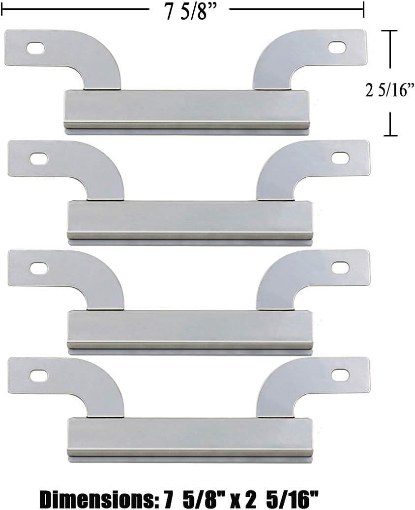 imageHisencn Parts Kit Replacement Fits for Brinkmann 5 Burner 8108501S Gas Grill Models Grill Burners Heat Plates Crossover TubesFor Brinkmann 8108501S