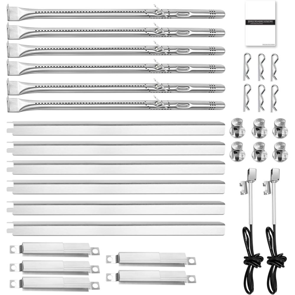 imageGrill Replacement Parts for Charbroil Performance 4 Burner 463365021 463365522 463352521 5 Burner 463450022 463448021 463451022 G3250002W1 G3272100W1 155 Heat Plate 153 Burner Igniter155 Charbroil Performance 6 Burner Grill