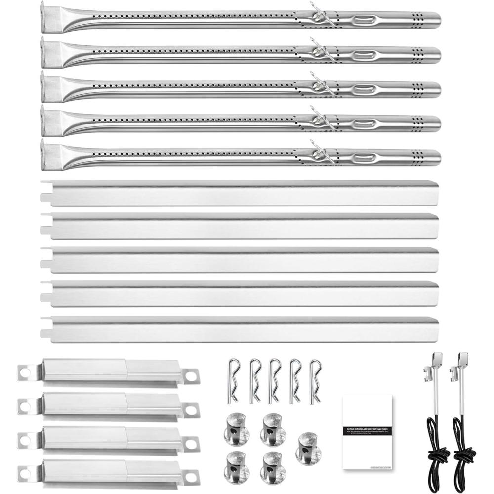 imageGrill Replacement Parts for Charbroil Performance 4 Burner 463365021 463365522 463352521 5 Burner 463450022 463448021 463451022 G3250002W1 G3272100W1 155 Heat Plate 153 Burner Igniter155 Charbroil Performance 5 Burner Grill
