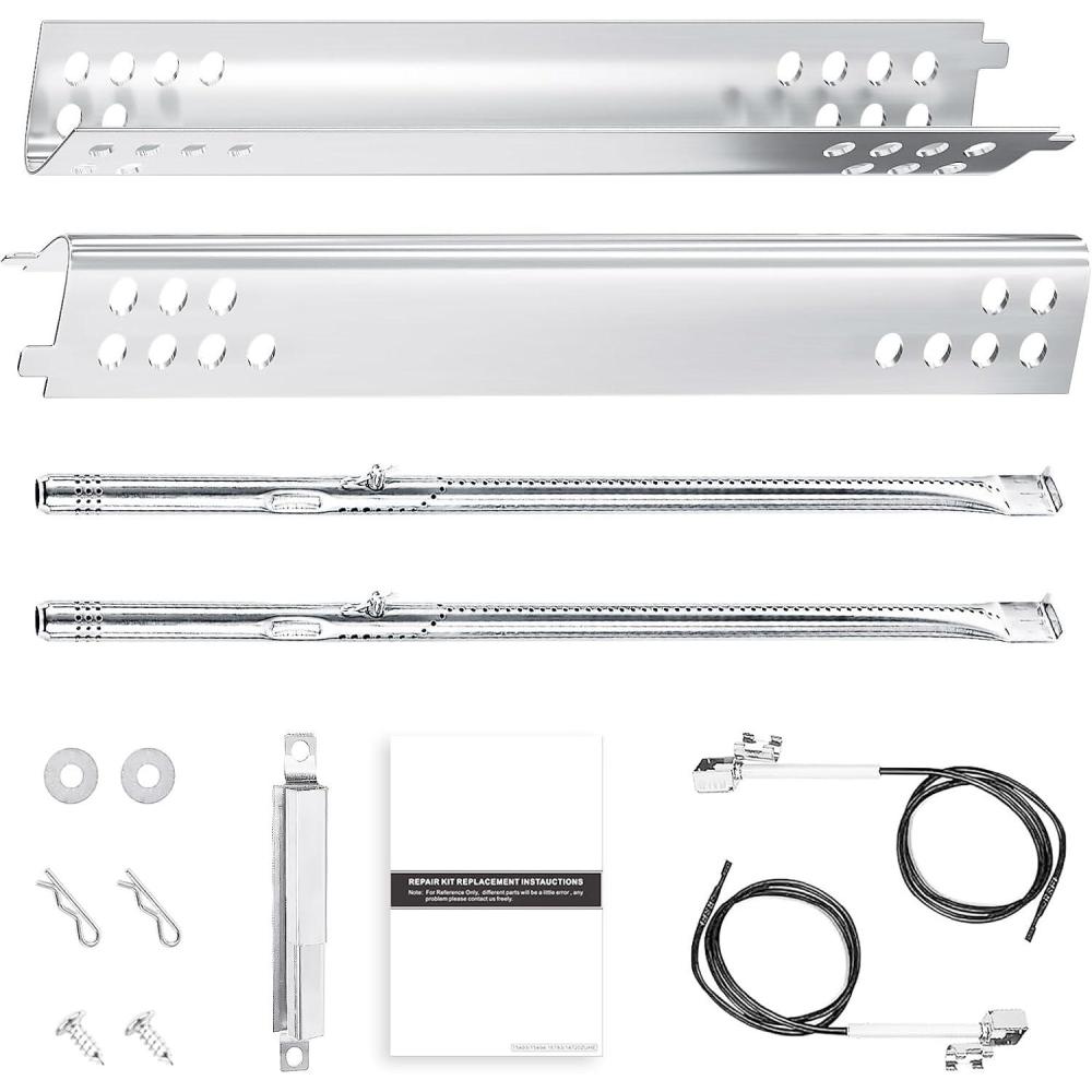 imageHisencn Grill Replacement Parts for Charbroil Performance 463342119 463332718 463347017 463335517 463376419 Grill Parts for CharBroil 4 Burner Grill 463377017 463376017 1693 inch Heat PlateStainless Steel