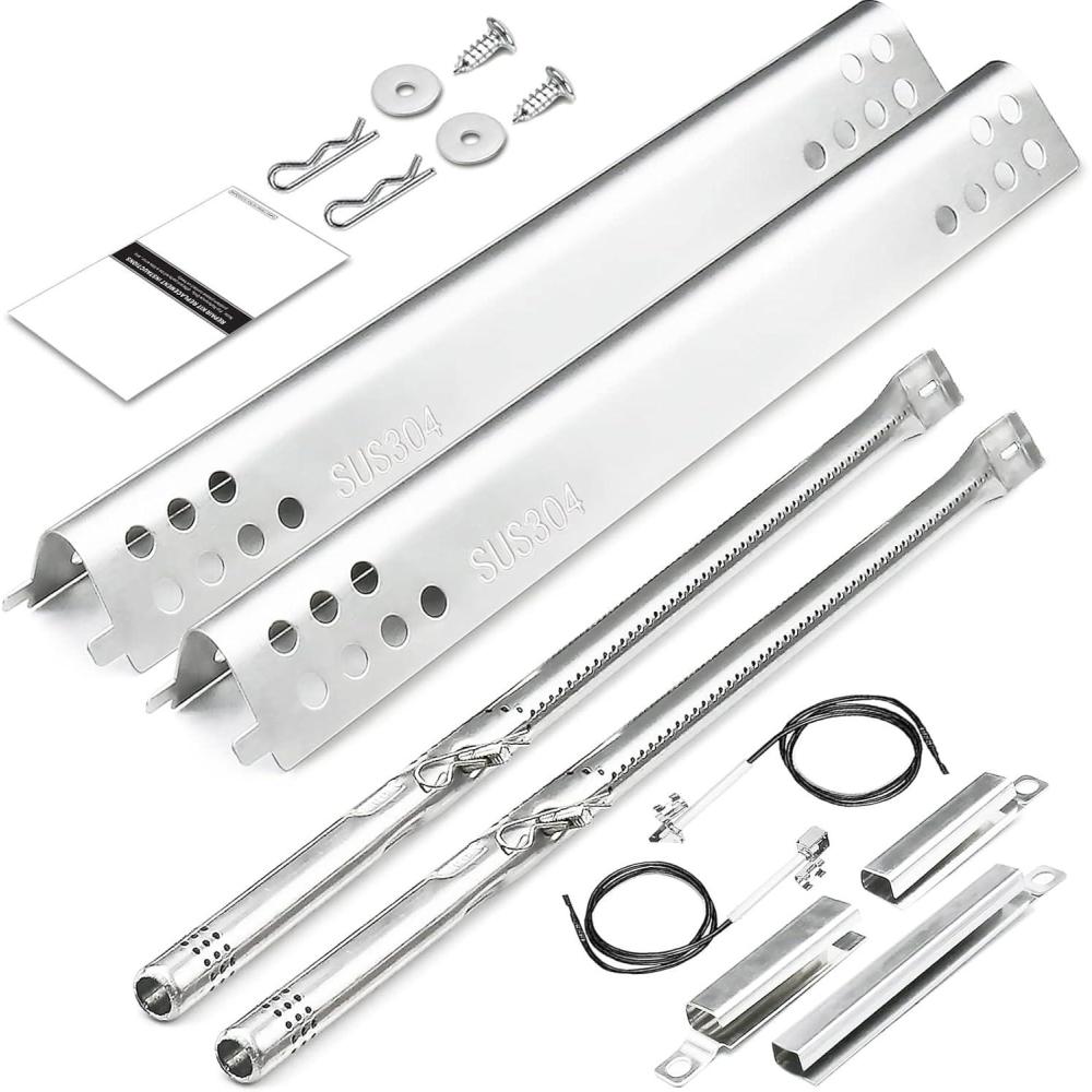 imageHisencn Grill Replacement Parts for Charbroil Performance 463342119 463332718 463347017 463335517 463376419 Grill Parts for CharBroil 4 Burner Grill 463377017 463376017 1693 inch Heat Plate304 Stainless Steel