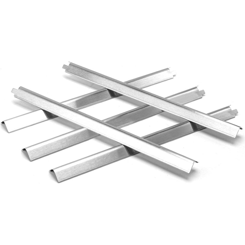 imageHisencn Heat Plates for Charbroil Performance 4 Burner 463365021 463365522 463352521 463350521 Heat Plate Replacement Parts for CharBroil G3250002W1 Heat Plates 155 inch Stainless Steel5
