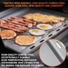 Cast Iron Grill Griddle for Weber, Charbroil, Nexgrill, Cusinart, Expert, Napoleon, Pit boss, Traeger | Full-Size Replacement Cooking Griddle 24×16 inch | Heavy-Duty Even Heating(Nonstick Cast Iron)