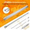 Grill Replacement Parts for Charbroil Performance 4 Burner 463365021 463365522 463352521, 5 Burner 463450022 463448021 463451022, G325-0002-W1 G327-2100-W1, 15.5“ Heat Plate, 15.3” Burner, Igniter(15.5″- Charbroil Performance 5 Burner Grill)