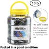 Hisencn 10-Pound Blended Fire Glass Beads – 1/2 Inch Fire Glass Drops Rocks, Blend Onyx Black, Crystal Ice, Caramel Luster Reflective, for Natural/Propane Gas Fire Pit Fireplace Landscaping(Onyx Black amber crystal Ice Mix)