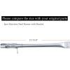 Hisencn Grill Burner Tube Replacement for Brinkmann 810-2511-S, 810-2512-S, 810-3660-S, 810-4220-S, 810-4535-S and more Gas Grill Models, 15 5/16 inch Stainless Steel Burner Pipe