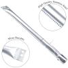 Hisencn Grill Burner Tube Replacement for Brinkmann 810-2511-S, 810-2512-S, 810-3660-S, 810-4220-S, 810-4535-S and more Gas Grill Models, 15 5/16 inch Stainless Steel Burner Pipe