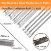 Hisencn Grill Replacement Parts for Charbroil Performance 463342119, 463332718, 463347017, 463335517, 463376419, Grill Parts for Char-Broil 4 Burner Grill 463377017, 463376017, 16.93 inch Heat Plate(304 Stainless Steel)