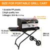 Hisencn Grill Stand for Weber Q1200, Q1000, Q2200, Q2400 Portable Grill Cart for Blackstone 17″& 22″ Table Top Griddles, Griddle Stand for Blackstone & Weber Travel and Camping(26 IN.)