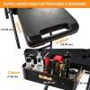 Hisencn Grill Stand for Weber Q1200, Q1000, Q2200, Q2400 Portable Grill Cart for Blackstone 17″& 22″ Table Top Griddles, Griddle Stand for Blackstone & Weber Travel and Camping(26 IN.)