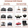 Hisencn Grill Stand for Weber Q1200, Q1000, Q2200, Q2400 Portable Grill Cart for Blackstone 17″& 22″ Table Top Griddles, Griddle Stand for Blackstone & Weber Travel and Camping(30 IN.)