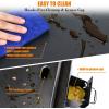 Hisencn Portable Flat Top Grill for Outdoor, Tabletop, Countertop, Kitchen, Tailgating, RV – Nonstick Camping Griddle 285 sq. in. 15000 BTUs Griddle for Gas Grill, 17 Inch with Hood, with Carry Bag