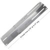 Hisencn Universal Replacement Adjustable Stainless Steel Heat Plate Shield, Heat Tent, Flavorizer Bar, Burner Cover, Flame Tamer for Brinkmann Gas Grill, Heavy Duty, Extends from 11.75″ up to 21″ L(4)