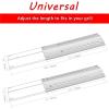 Hisencn Universal Replacement Adjustable Stainless Steel Heat Plate Shield, Heat Tent, Flavorizer Bar, Burner Cover, Flame Tamer for Brinkmann Gas Grill, Heavy Duty, Extends from 11.75″ up to 21″ L(4)