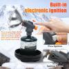 Portable Propane Heater for Outdoor, 4,300 BTU 2 In 1 Propane and Butane Heater for Patio, Hiking, Garage, Ice Fishing, Safe Heat for Winter