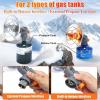 Portable Propane Heater for Outdoor, 4,300 BTU 2 In 1 Propane and Butane Heater for Patio, Hiking, Garage, Ice Fishing, Safe Heat for Winter