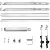 Grill Replacement Parts for Charbroil Performance 4 Burner 463365021 463365522 463352521, 5 Burner 463450022 463448021 463451022, G325-0002-W1 G327-2100-W1, 15.5“ Heat Plate, 15.3” Burner, Igniter(15.5″- Charbroil Performance 2 Burner Grill)