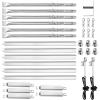 Grill Replacement Parts for Charbroil Performance 4 Burner 463365021 463365522 463352521, 5 Burner 463450022 463448021 463451022, G325-0002-W1 G327-2100-W1, 15.5“ Heat Plate, 15.3” Burner, Igniter(15.5″- Charbroil Performance 6 Burner Grill)