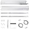 Hisencn Grill Replacement Parts for Charbroil Performance 463342119, 463332718, 463347017, 463335517, 463376419, Grill Parts for Char-Broil 4 Burner Grill 463377017, 463376017, 16.93 inch Heat Plate(Stainless Steel)