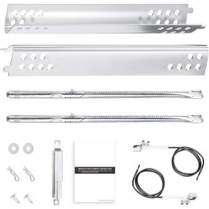 Hisencn Grill Replacement Parts for Charbroil Performance 463342119, 463332718, 463347017, 463335517, 463376419, Grill Parts for Char-Broil 4 Burner Grill 463377017, 463376017, 16.93 inch Heat Plate(Stainless Steel)