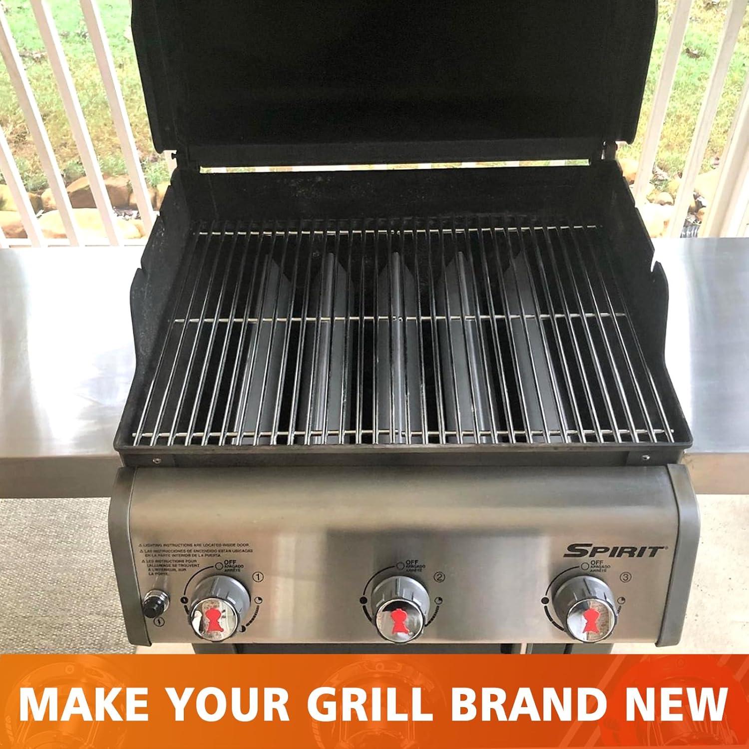 image15 inch Cooking Grates for Weber Spirit 200 Series with Side Control Panel Genesis Silver A Spirit 500 Cast Iron Grill Grates for Weber 7522 75237521 Spirit E210 E200 S210 S20020092012Stainless Steel