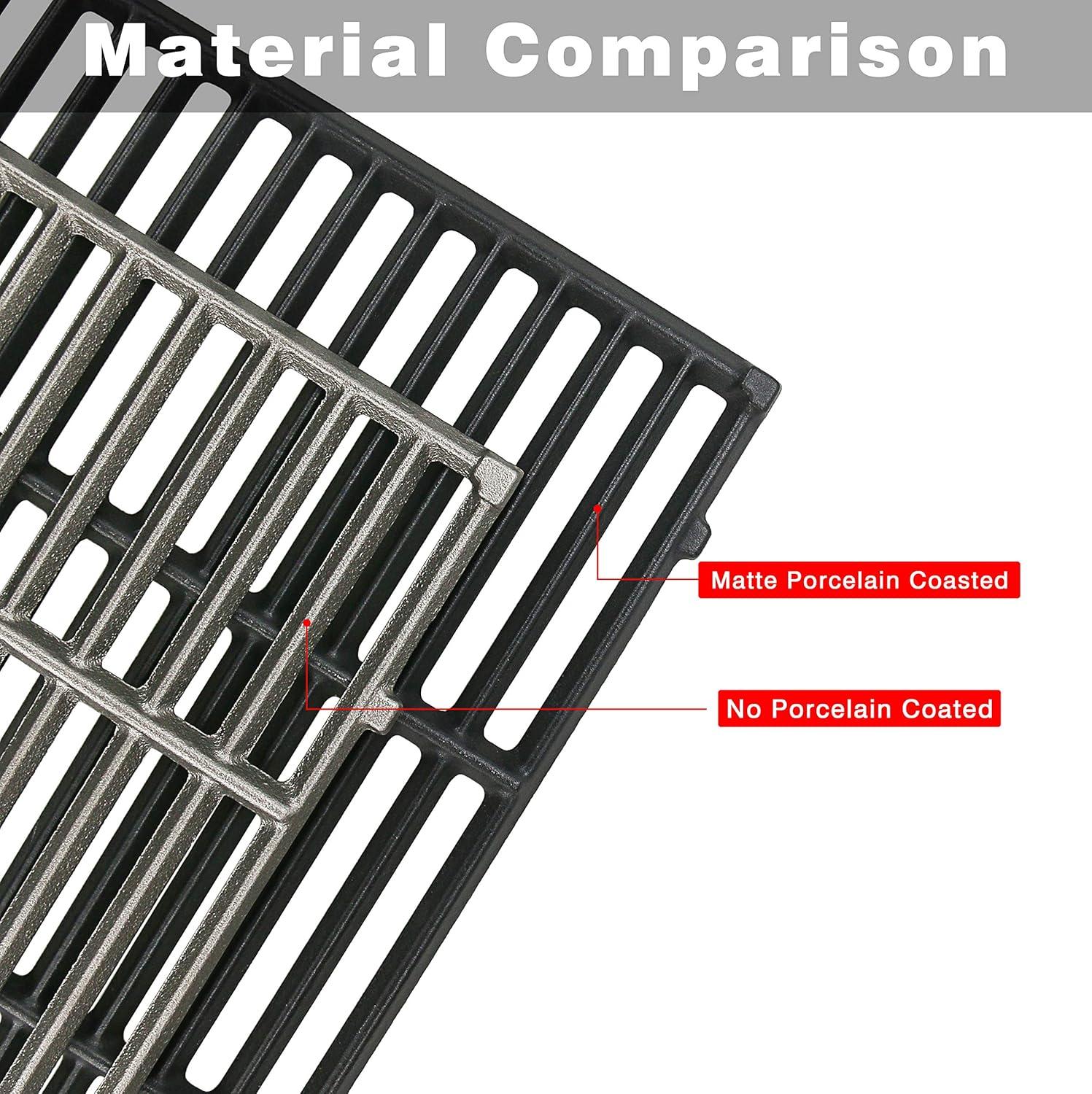 image304 Stainless Steel Grill Grates for Charbroil Performance 463342119 463347017 463335517 463376017 Grill Grates Replacement for CharBroil 463342118 463347418 463347519 G4700003W1 G4700002W1Cast Iron