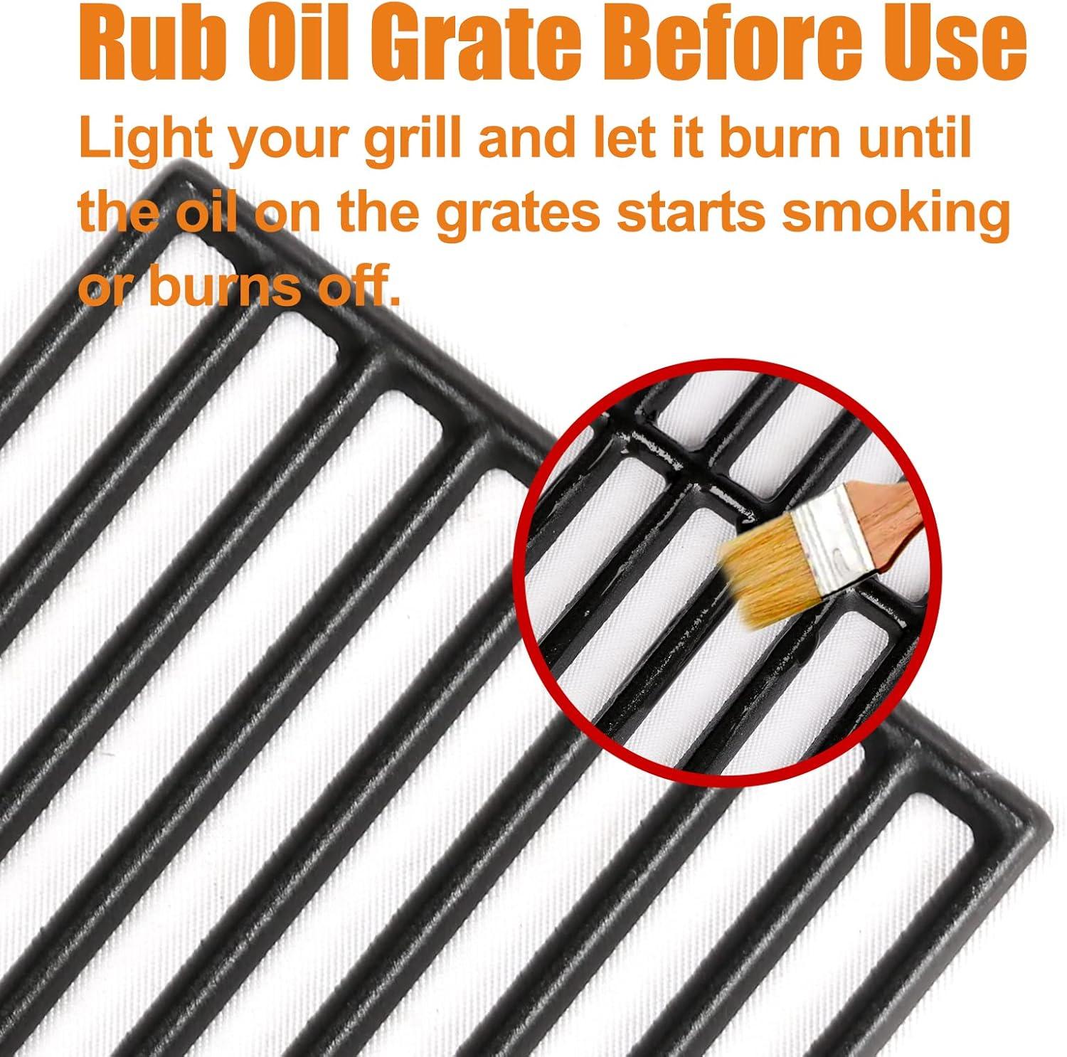image304 Stainless Steel Grill Grates for Charbroil Performance 463342119 463347017 463335517 463376017 Grill Grates Replacement for CharBroil 463342118 463347418 463347519 G4700003W1 G4700002W1Cast Iron