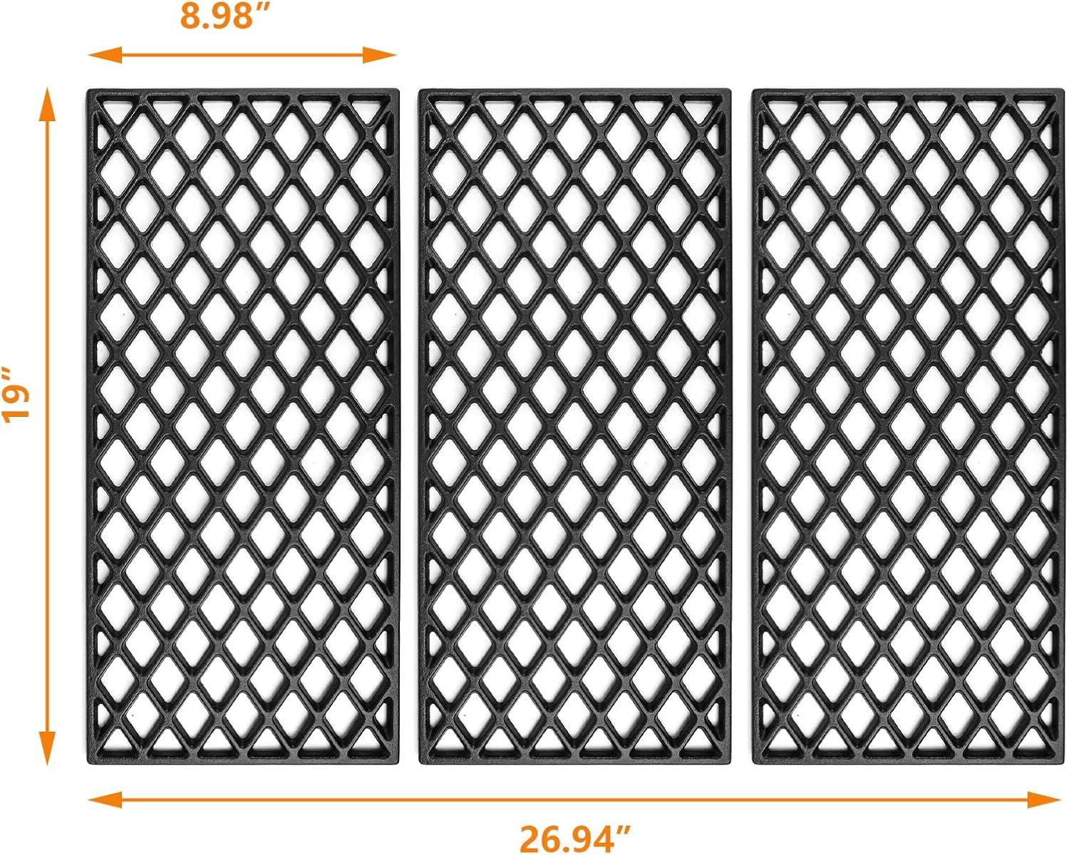 imageHisencn Cast Iron Grill Grates for Members Mark Grill GR2210601MM00 3 Pack 19 inch