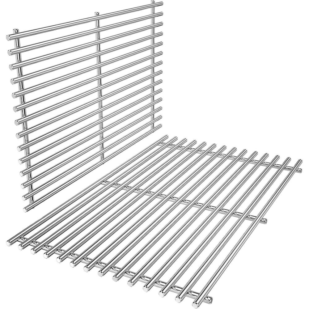 image15 inch Cooking Grates for Weber Spirit 200 Series with Side Control Panel Genesis Silver A Spirit 500 Cast Iron Grill Grates for Weber 7522 75237521 Spirit E210 E200 S210 S20020092012Stainless Steel