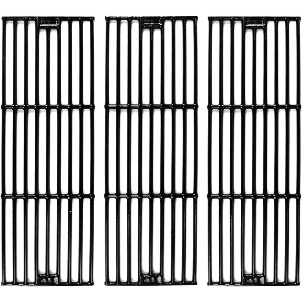imageHisencn Porcelain Cast Iron Cooking Grates for CharGriller Duo 5050 3001 5650 3008 3030 3725 4000 2121 King Griller 3008 5252 1975 inch Coated Cast Iron Grill Grids Replacement20 14 in